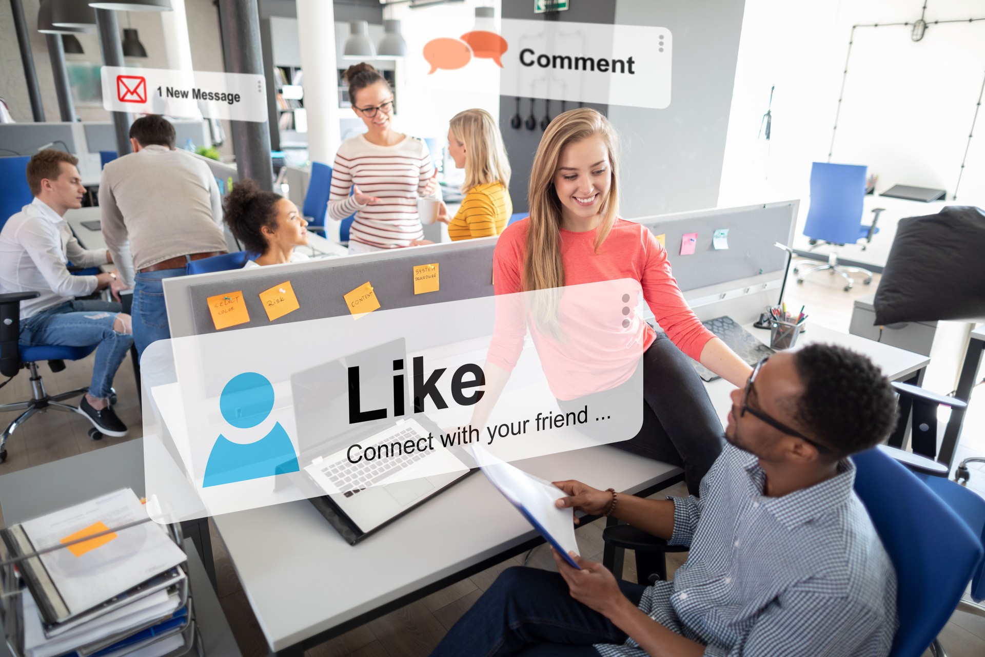 Social media concept.